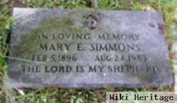 Mary E Simmons