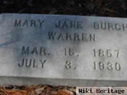 Mary Jane Burch Warren