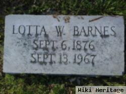 Lotta W Barnes