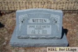 Jane Elizabeth Harris Witten