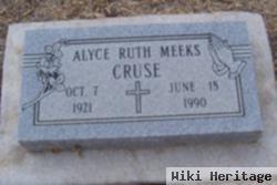 Alyce Ruth Meeks Cruse