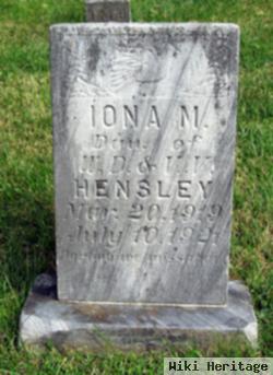 Iona Marie Hensley