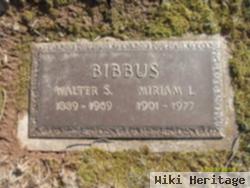 Walter S. Bibbus