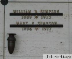 William D Simpson