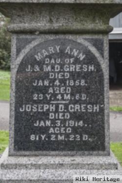 Joseph D Gresh