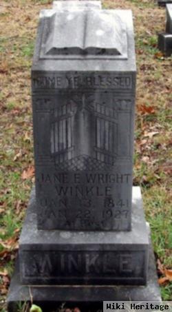 Jane E. Wright Winkle