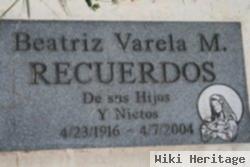 Beatriz Varela Miramontes Recuerdos