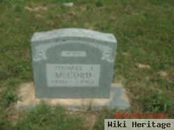 Thomas Jerome "tommy" Mccord