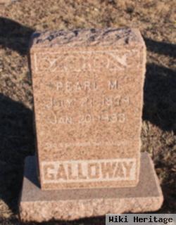 Pearl M Galloway