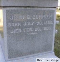 John G Currier, Jr