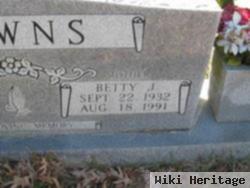 Betty J Downs