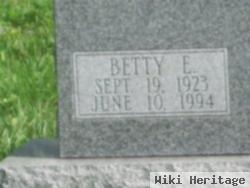 Betty E Estep