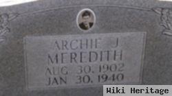 Archibald Jackson "archie" Meredith