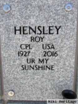 Royce Vernon Hensley, Jr