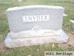 Harold F Snyder