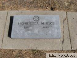 Henrietta Frazier Rice