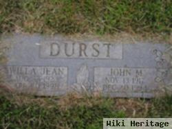 Willa Jean Mosher Durst