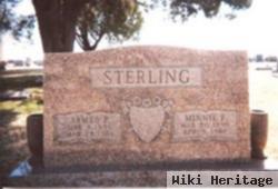 Minnie Felma "fannie" Witt Sterling