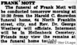 Francis "frank" Mott