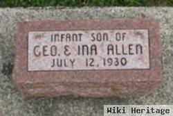 Infant Son Allen