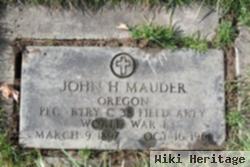 John H Mauder