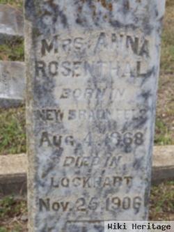 Mrs Anna Rosenthal