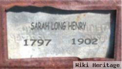 Sarah "sally" Long Henry