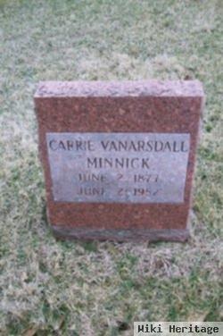 Carrie Vanarsdall O'dell Minnick