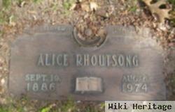 Alice Priscilla Klinger Rhoutsong