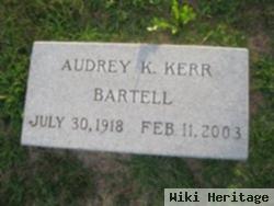 Audrey K Kerr Bartell