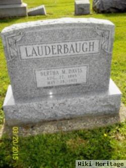 Bertha M Vanwinkle Lauderbaugh