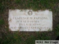 Pvt Clarence Wilbur Parsons