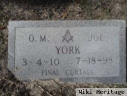 O M "joe" York