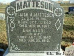 Elijah A Matteson