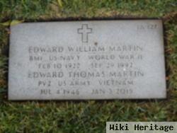 Pvt Edward Thomas Martin