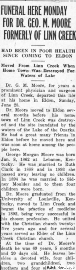 George Morgan Moore, Dr.