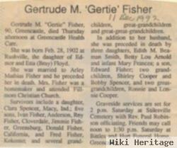 Gertrude M Floyd Fisher