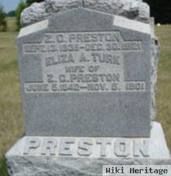 Eliza A Turk Preston