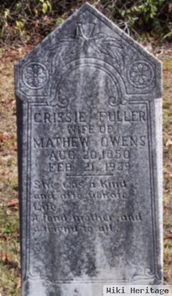 Lucretia "crissie" Fuller Owens