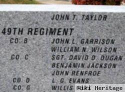 Pvt John T. Taylor