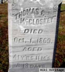 Thomas C Mccloskey