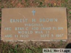 Pfc Ernest H Brown