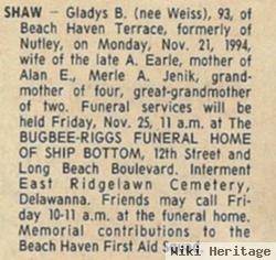 Gladys B. Weiss Shaw