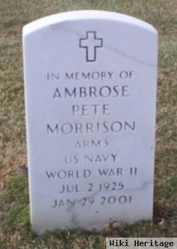 Ambrose Pete Morrison