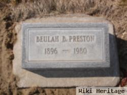 Beulah B Preston