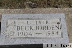 Lillian B. "lilly" Beckjorden