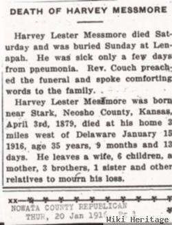 Harvey Lester Messmore