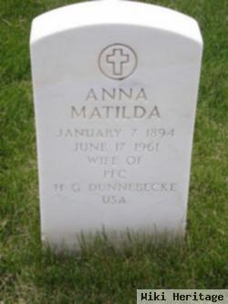 Anna Matilda Thompson Dunnebecke