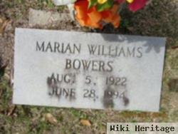 Marian Williams Bowers