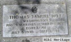 Pfc Thomas Samuel Hoy